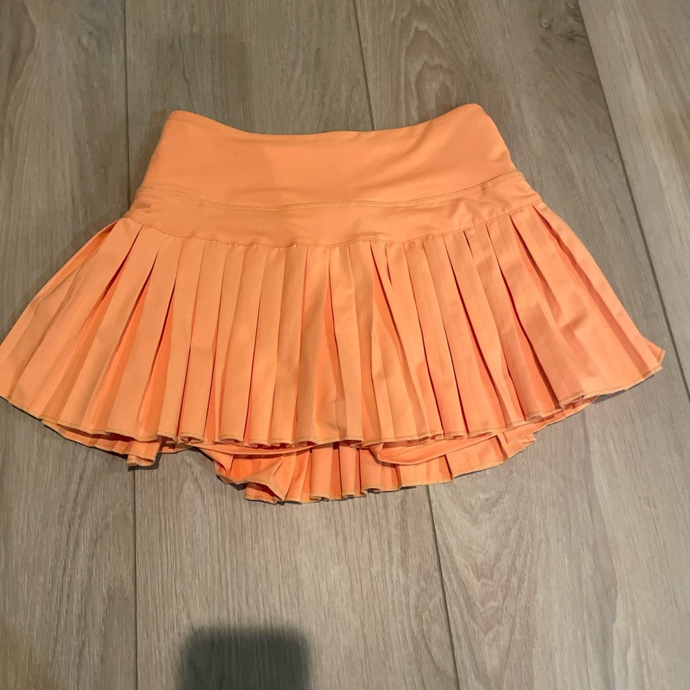 orange gold hinge skirt in size small